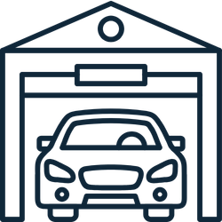 garage electrical work icon